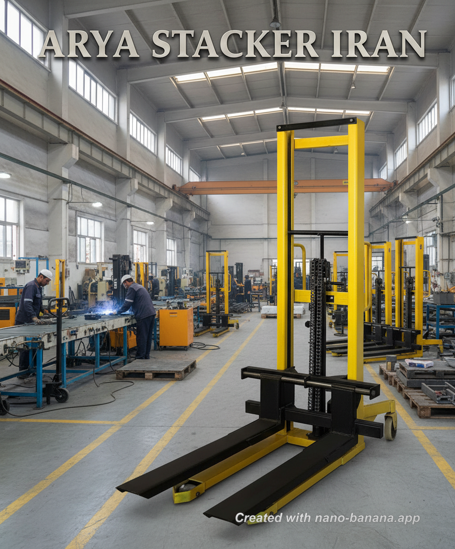 استاکر ۲ تن۲متر ورق خم آریا استاکر ایران