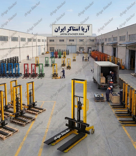 لیفتراک دستی(ورق خم) ظرفیت ۲ تن حداکثر ارتفاع ۱/۷۰ آریا استاکر ایران