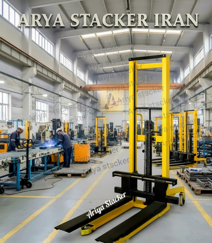 استاکر دستی ظرفیت بالابری ۲ تن ( نیمه تقویت) آریا استاکر ایران